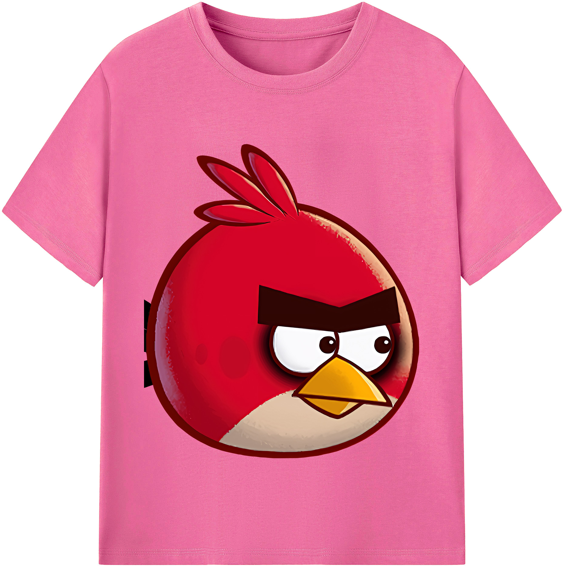 （画像用） Angry Birds アングリーバード レディースカジュアルプリントTシャツ（綿100％）